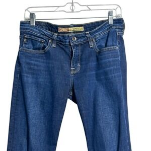 Big Star Hazel Jeans Womens 30 Blue Mid Rise Straight Curvy Fit Stretch Denim